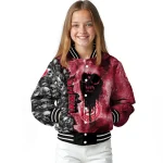 personalized atlanta hawks skull cluster red varsity jacket best selling