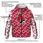 personalized ball state cardinals trellis mesh red windbreaker jacket best selling
