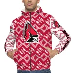 personalized ball state cardinals trellis mesh red windbreaker jacket best selling
