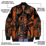 personalized baltimore orioles antlers motif orange black bomber jacket best selling