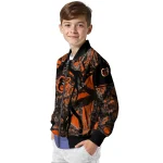 personalized baltimore orioles antlers motif orange black bomber jacket best selling
