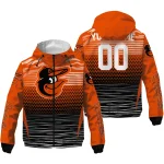 personalized baltimore orioles pattern layers orange windbreaker jacket best selling