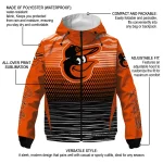 personalized baltimore orioles pattern layers orange windbreaker jacket best selling