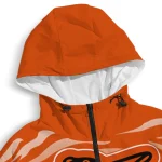 personalized baltimore orioles pattern layers orange windbreaker jacket best selling