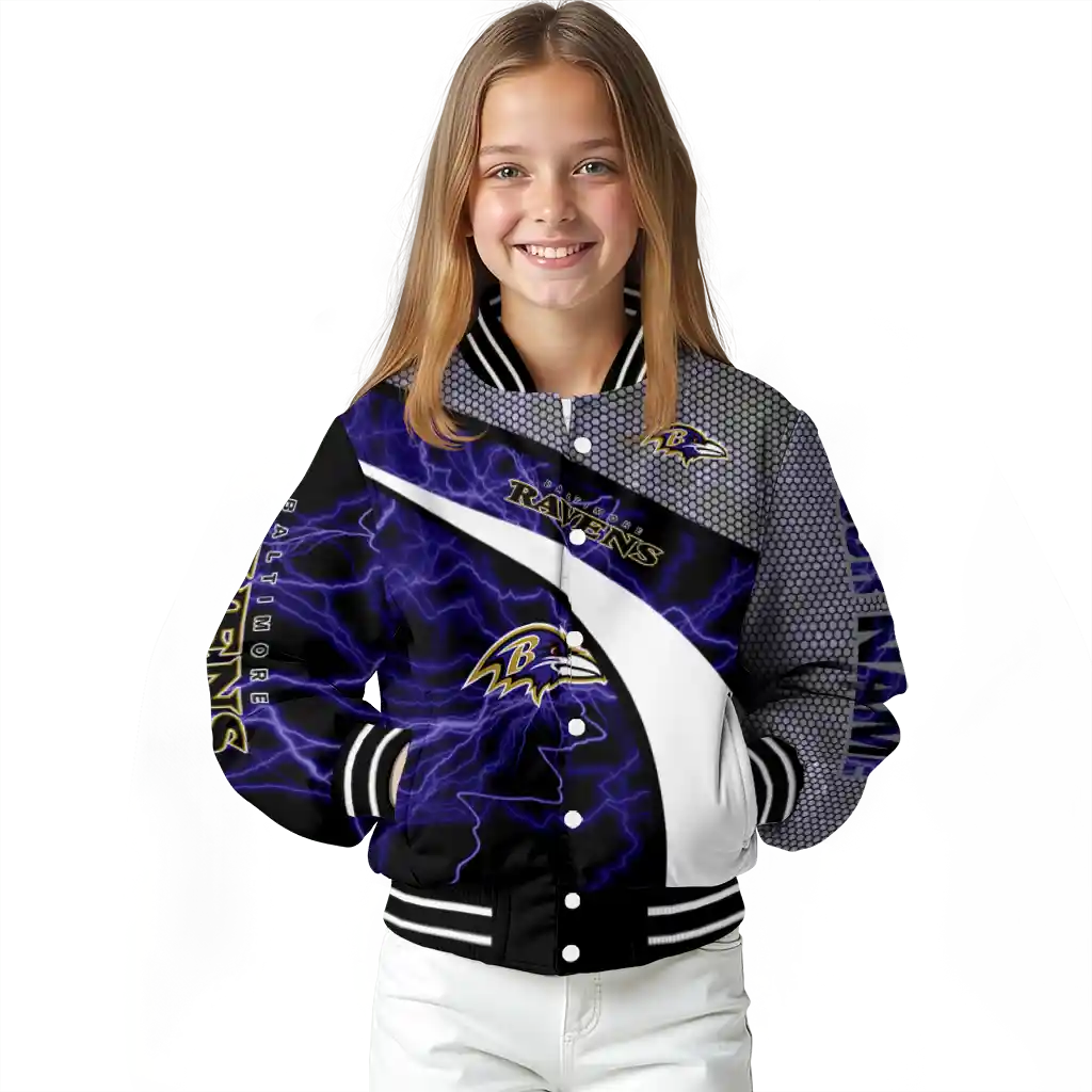 personalized baltimore ravens electric flash purple varsity jacket top rated personalized baltimore ravens electric flash purple varsity jacket top rated