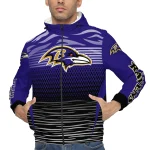 personalized baltimore ravens pattern layers purple windbreaker jacket best selling