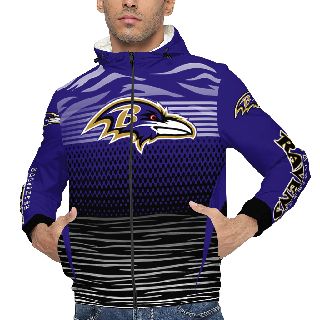 personalized baltimore ravens pattern layers purple windbreaker jacket top rated personalized baltimore ravens pattern layers purple windbreaker jacket top rated