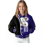 personalized baltimore ravens snoopy head purple varsity jacket best selling
