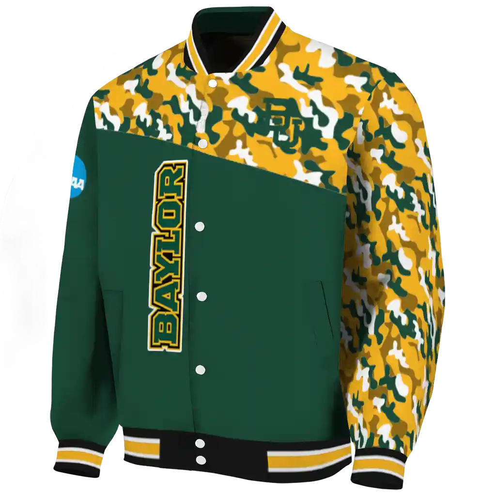 personalized baylor bears camouflage splash green varsity jacket best selling personalized baylor bears camouflage splash green varsity jacket best selling