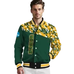personalized baylor bears camouflage splash green varsity jacket best selling