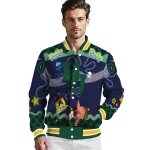 personalized baylor bears spongebob playtime green blue varsity jacket best selling