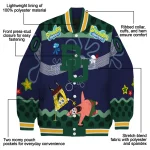personalized baylor bears spongebob playtime green blue varsity jacket best selling