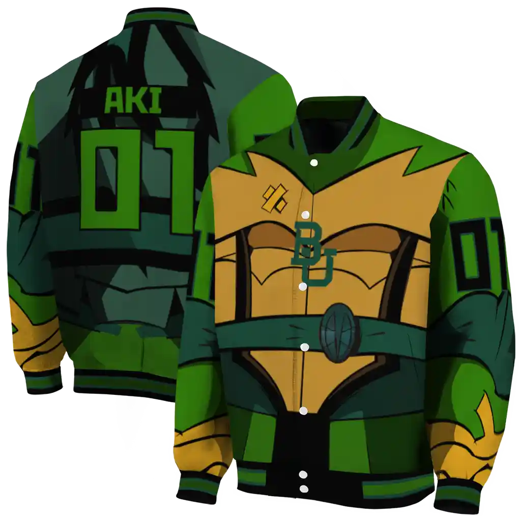 personalized baylor bears turtle armor varsity jacket fashion forward personalized baylor bears turtle armor varsity jacket fashion forward