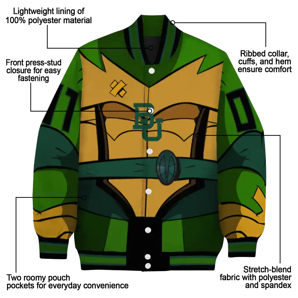 personalized baylor bears turtle armor varsity jacket new arrival personalized baylor bears turtle armor varsity jacket new arrival