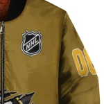 personalized boston bruins claw rip gold bomber jacket best selling