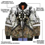 personalized boston bruins deer skull camouflage white bomber jacket best selling