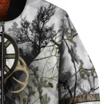 personalized boston bruins deer skull camouflage white bomber jacket best selling