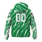 personalized boston celtics abstract streaks green windbreaker jacket best selling