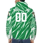 personalized boston celtics abstract streaks green windbreaker jacket best selling