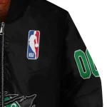 personalized boston celtics claw edge black bomber jacket best selling