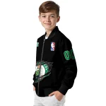 personalized boston celtics claw edge black bomber jacket best selling