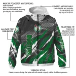 personalized boston celtics claw mesh green gray windbreaker jacket best selling