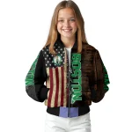 personalized boston celtics flag wood brown bomber jacket best selling