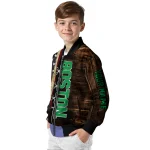 personalized boston celtics flag wood brown bomber jacket best selling