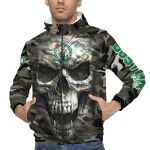 personalized boston celtics skull camo camouflage windbreaker jacket best selling