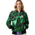 personalized boston celtics skull horde green bomber jacket best selling