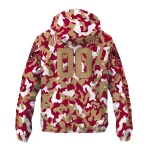 personalized boston college eagles camouflage mashup maroon windbreaker jacket best selling