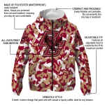 personalized boston college eagles camouflage mashup maroon windbreaker jacket best selling