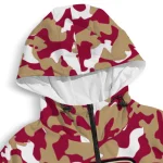personalized boston college eagles camouflage mashup maroon windbreaker jacket best selling