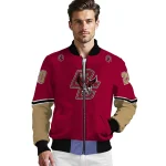 personalized boston college eagles chevron style maroon bomber jacket best selling