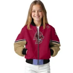 personalized boston college eagles chevron style maroon bomber jacket best selling