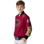 personalized boston college eagles chevron style maroon bomber jacket best selling