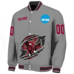personalized boston college eagles feral slash grey varsity jacket best selling