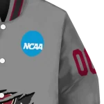 personalized boston college eagles feral slash grey varsity jacket best selling