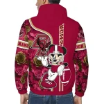personalized boston college eagles football micky mouse maroon windbreaker jacket best selling