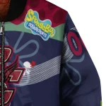 personalized boston college eagles spongebob playtime maroon blue bomber jacket best selling