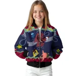 personalized boston college eagles spongebob playtime maroon blue bomber jacket best selling