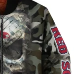personalized boston red sox camouflage skull camouflage bomber jacket best selling