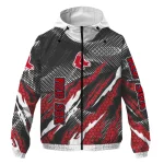 personalized boston red sox claw mesh red gray windbreaker jacket best selling