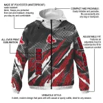 personalized boston red sox claw mesh red gray windbreaker jacket best selling
