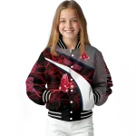 personalized boston red sox electric flash red varsity jacket best selling