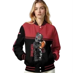 personalized boston red sox groot football red black varsity jacket best selling