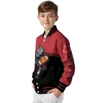 personalized boston red sox groot football red black varsity jacket best selling