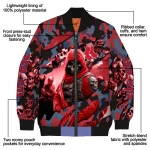 personalized boston red sox skull horde red bomber jacket best selling