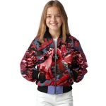 personalized boston red sox skull horde red bomber jacket best selling