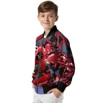 personalized boston red sox skull horde red bomber jacket best selling